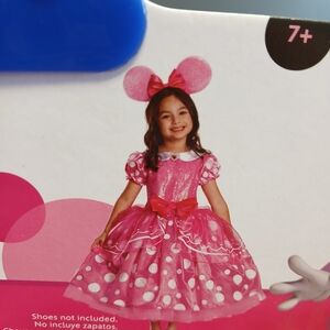 Pink Polka Dot Dress with Mouse Ears